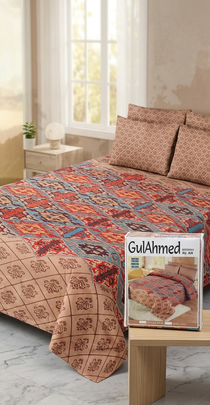 Gul Ahmed Classic Cotton Bed Sheet