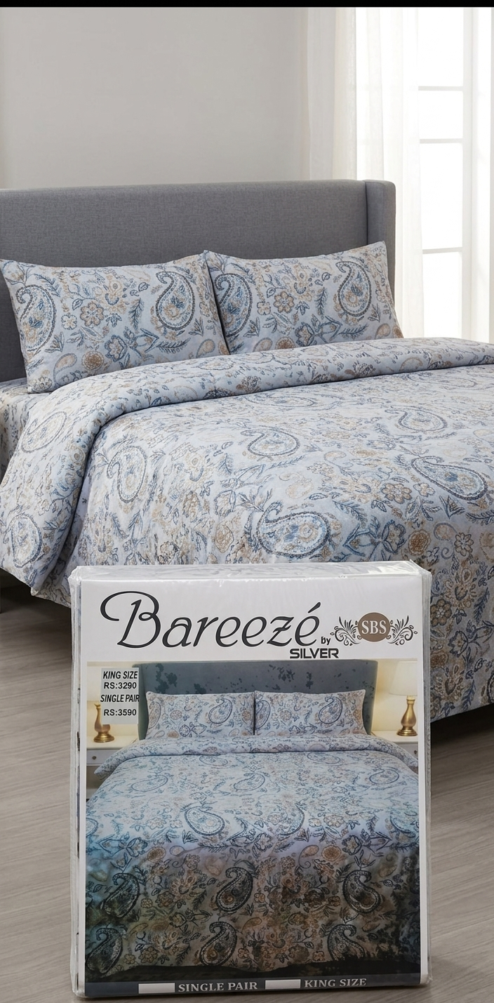 Essentials Crisp Bedsheet King Size