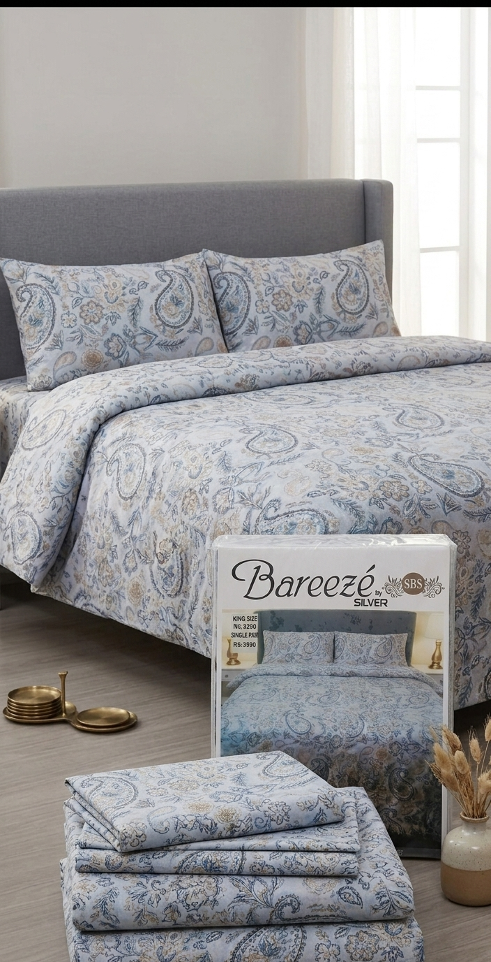 Essentials Crisp Bedsheet King Size