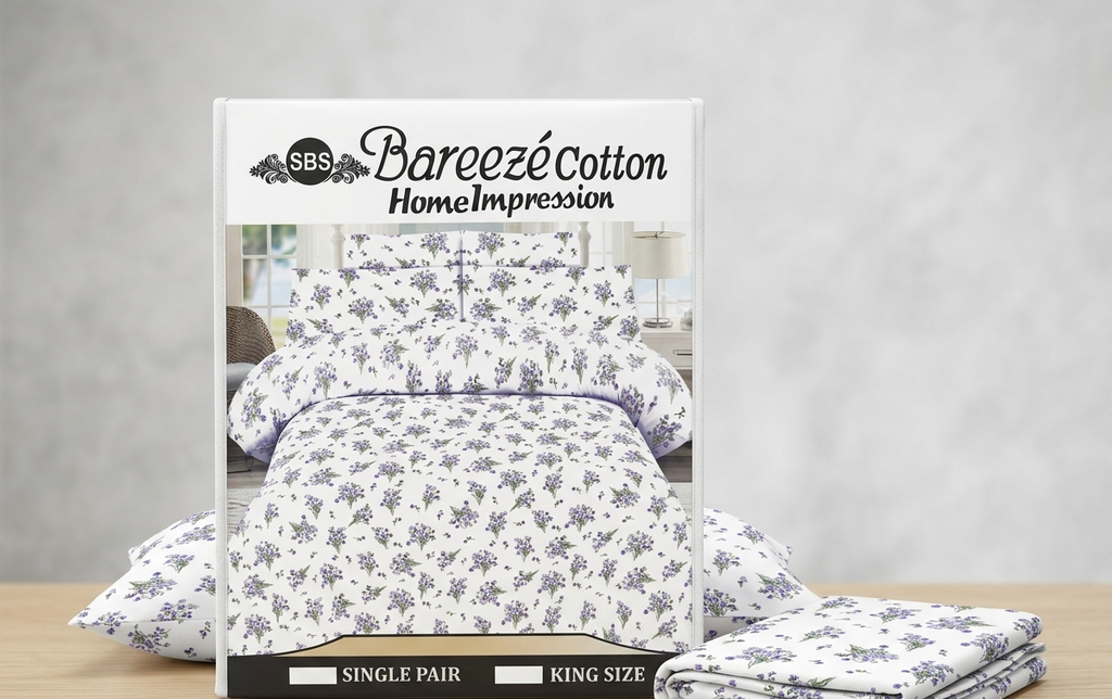 Bareeze Cotton Signature Comfort Bed Set