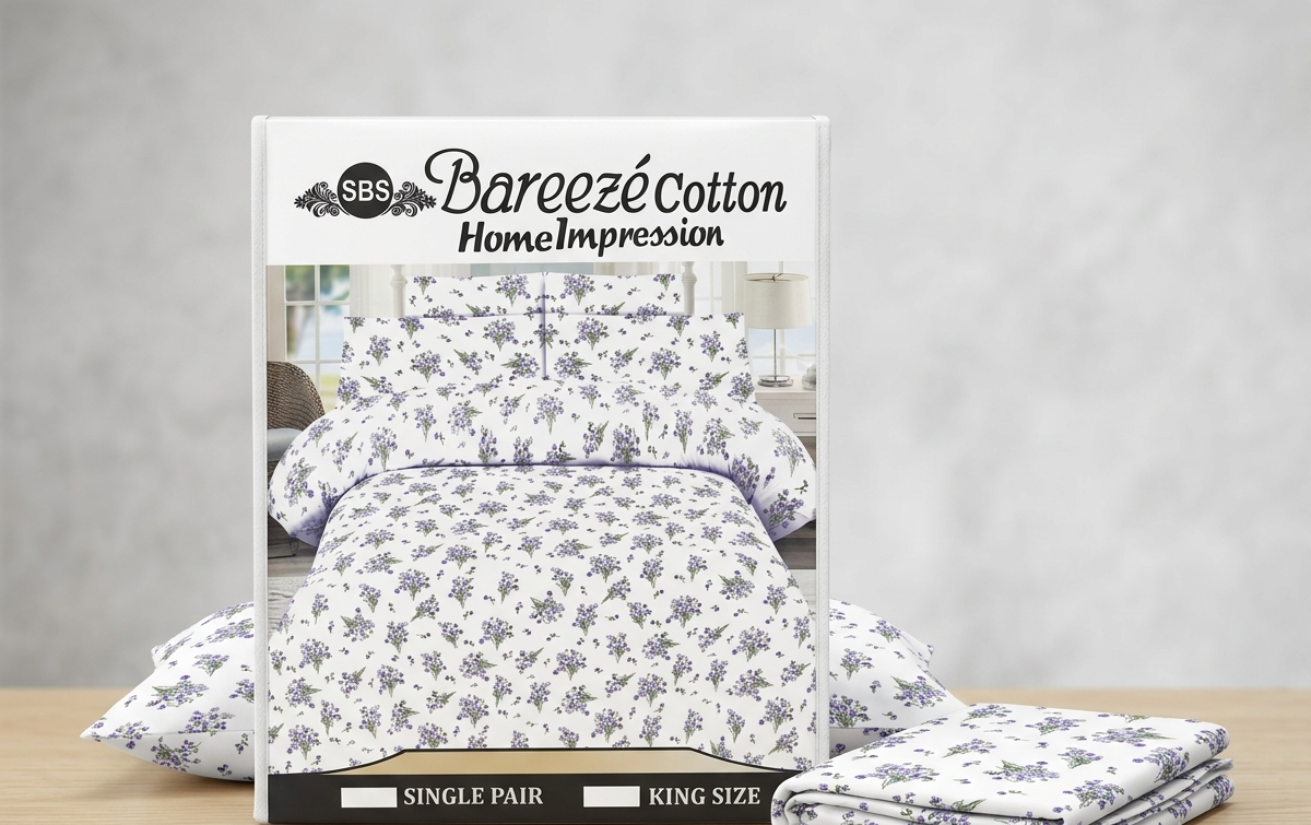 Bareeze Cotton Signature Comfort Bed Set