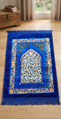 Elegant Blue Prayer Mat