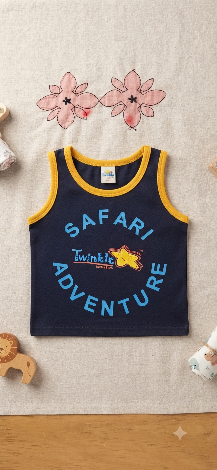 Active-Fit Sporty Sleevless Shirt Yellow (1.5years-2.5years)