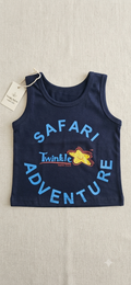 Active-Fit Sporty Sleevless Shirt Blue (1.5years-2.5years)