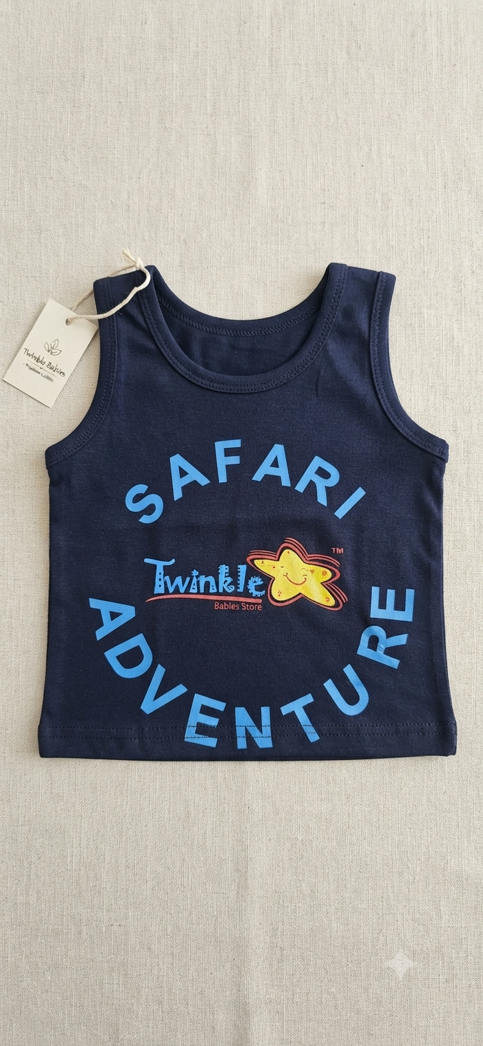 Active-Fit Sporty Sleevless Shirt Blue (1.5years-2.5years)