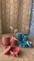 Charm Ribbed Vanity Set