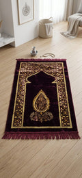 Prayer Mat Plum & Gold