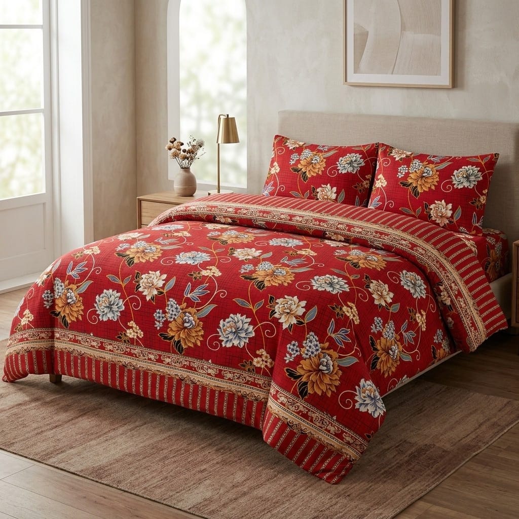 Stylish Designer Cotton Sotton Bedsheet