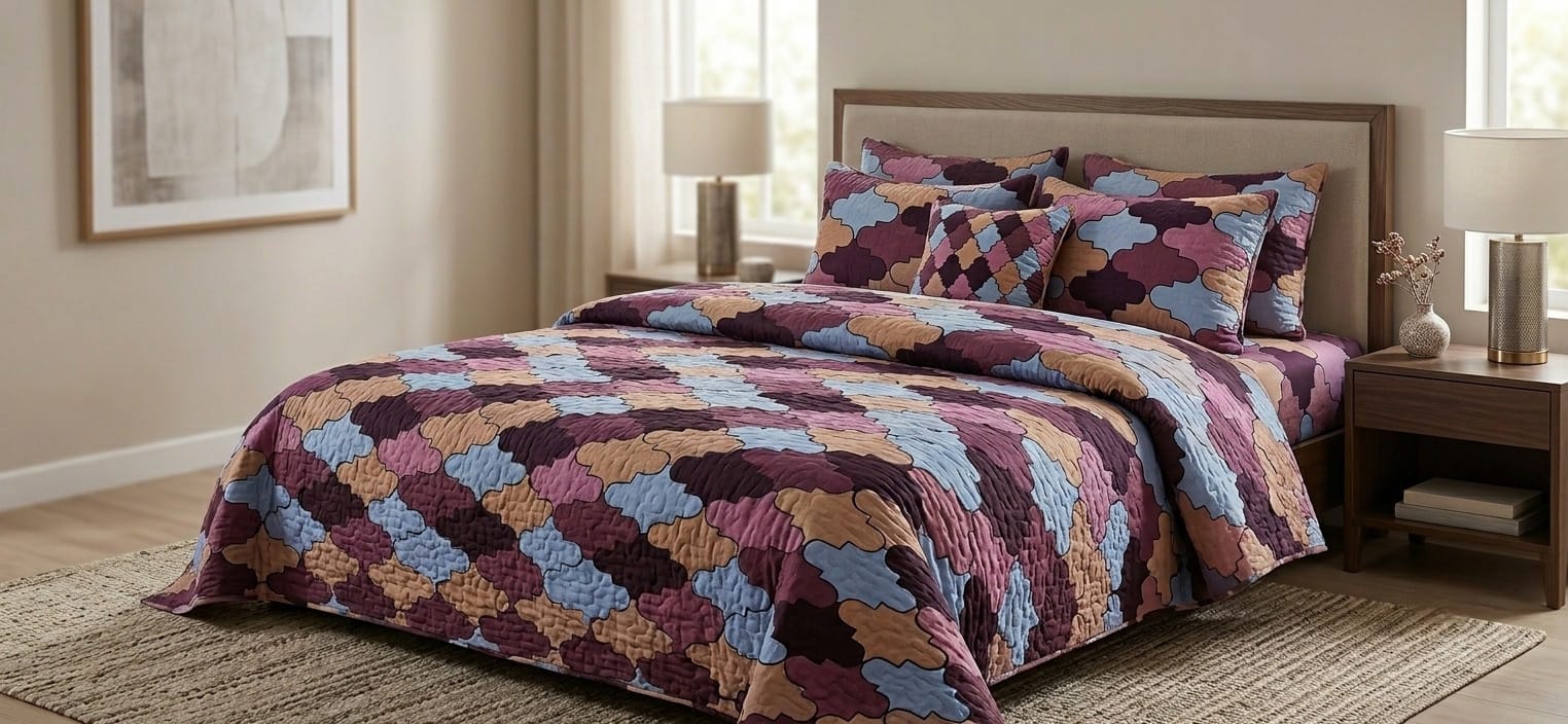 Ultra-Soft Designer Comforter & Bedsheet