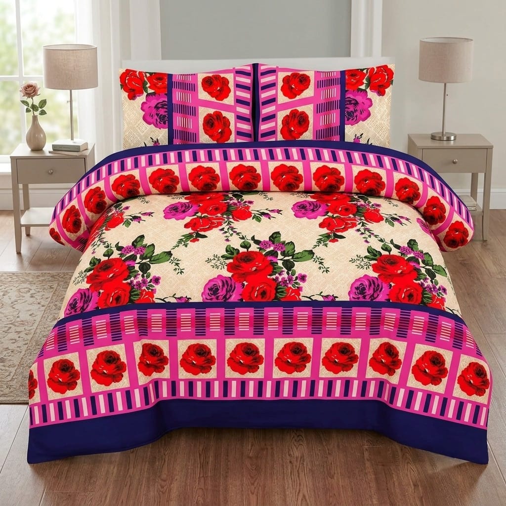 Elegant Cotton Sotton Bedsheet