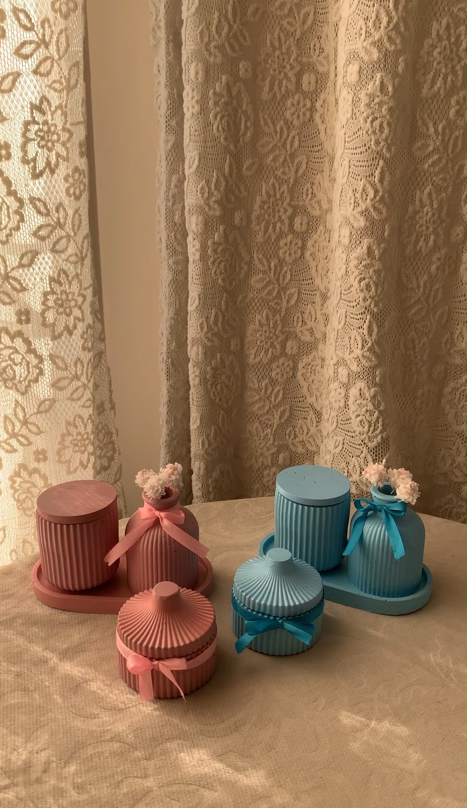 Charm Ribbed Vanity Set
